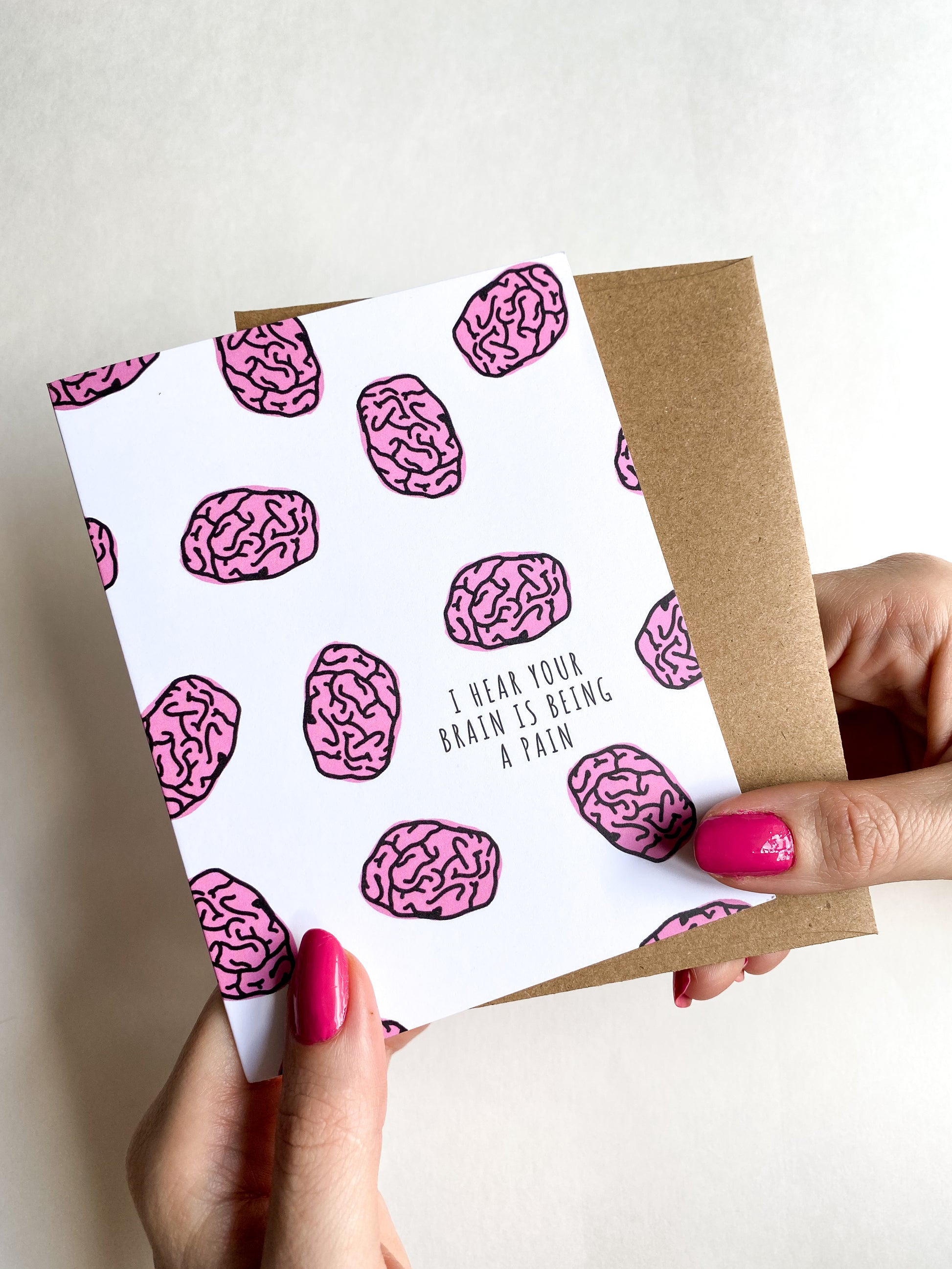 I Hear Your Brain Is Being a Pain Card Funny Brain Cancer Get Well C Five Dot Post I Hear Your Brain Is Being a Pain Card Funny Brain Cancer Get Well C Five Dot Post