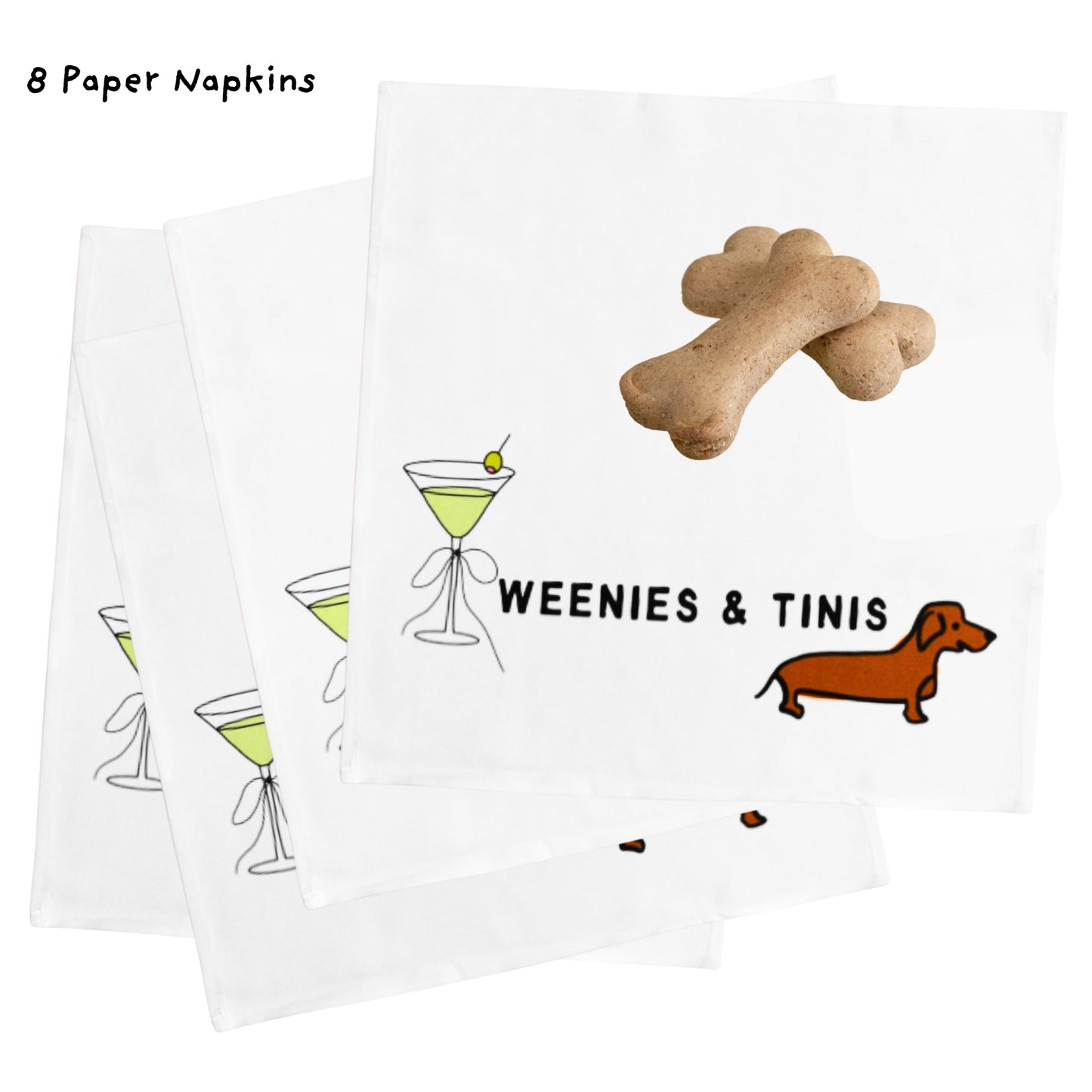 Sweet Paws x Five Dot Post "Weenies and Tinis" Pawty Pack 18 pc set