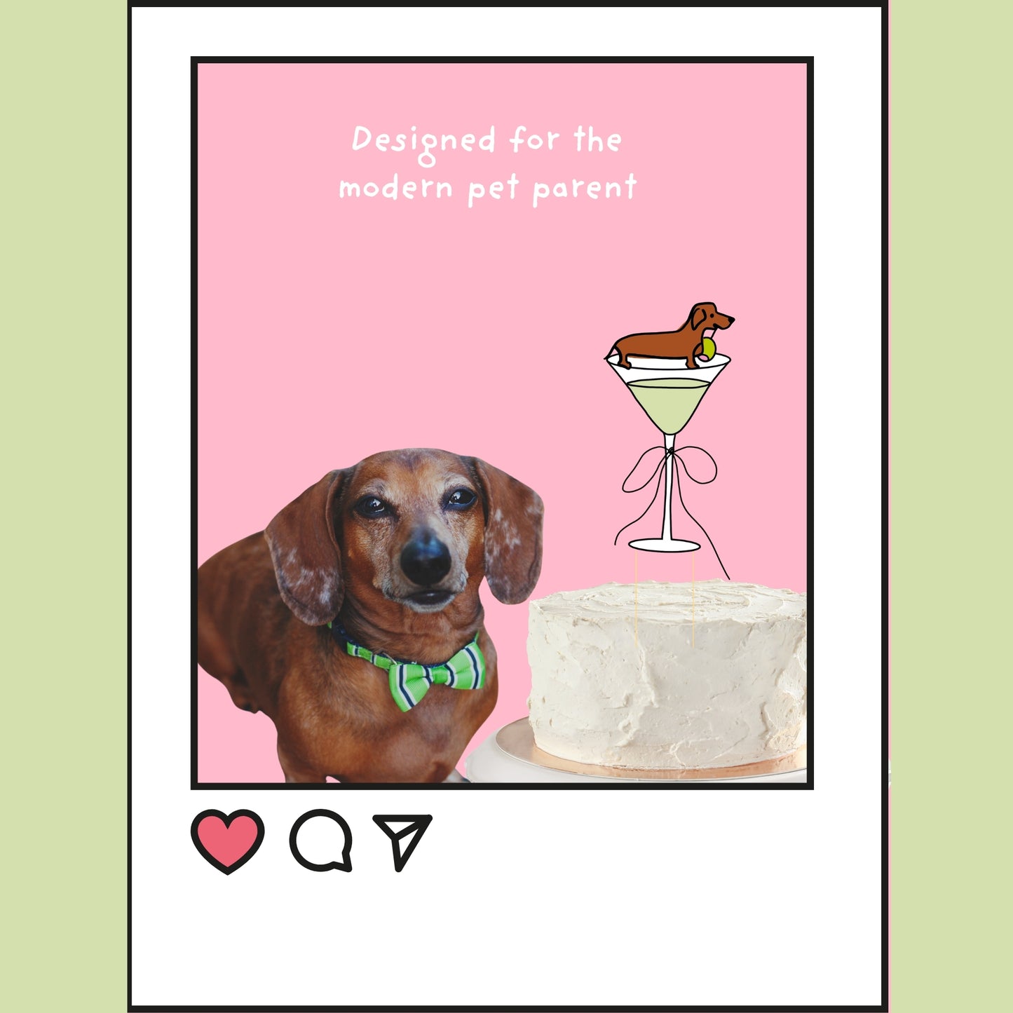 Sweet Paws x Five Dot Post "Weenies and Tinis" Pawty Pack 18 pc set