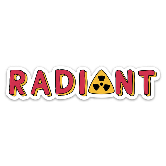 Radiant Cancer Treatment Radiation Vinyl Sticker image 0