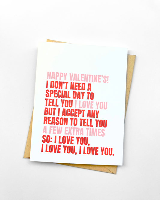 Sweet Valentine's Day Card I Love You Card image 0