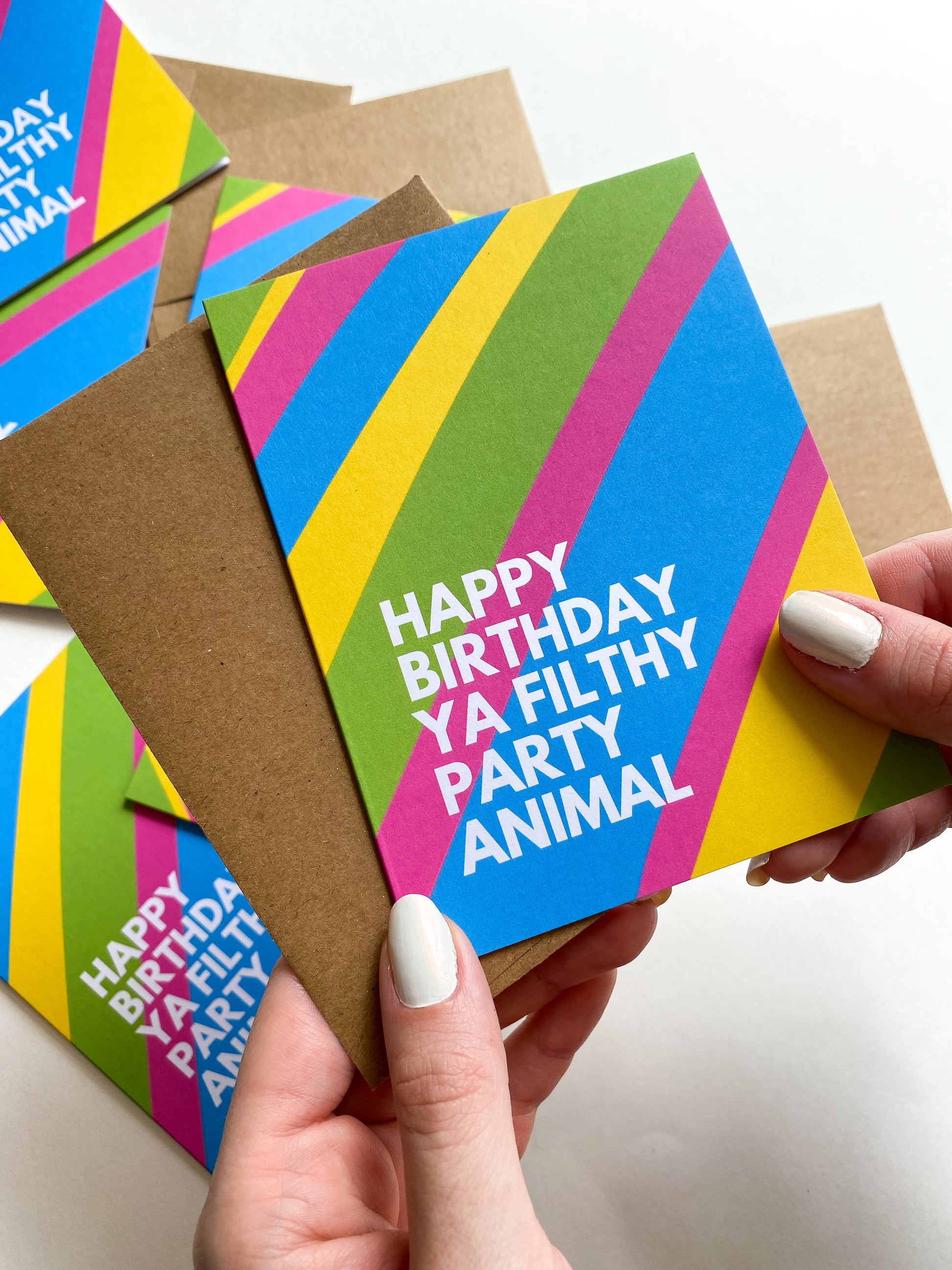 Happy Birthday Ya Filthy Party Animal Birthday Card for Friend image 0
