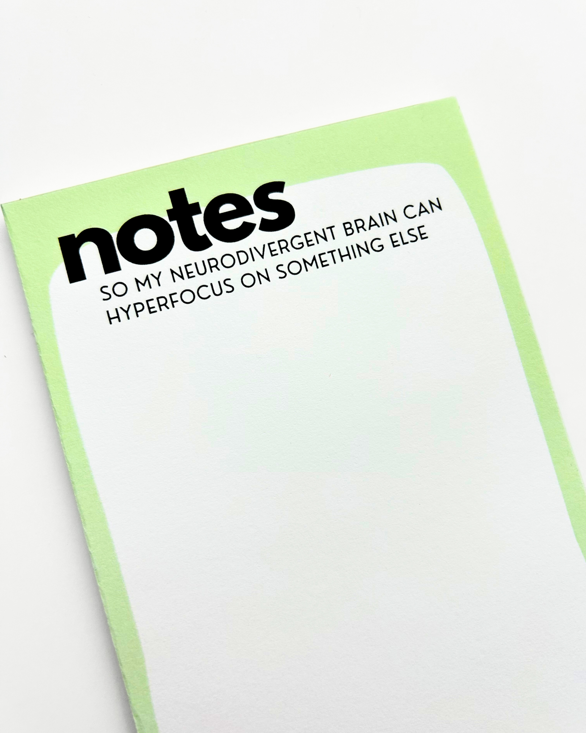 Notes ADHD Notepad Mental Health Notepad image 0