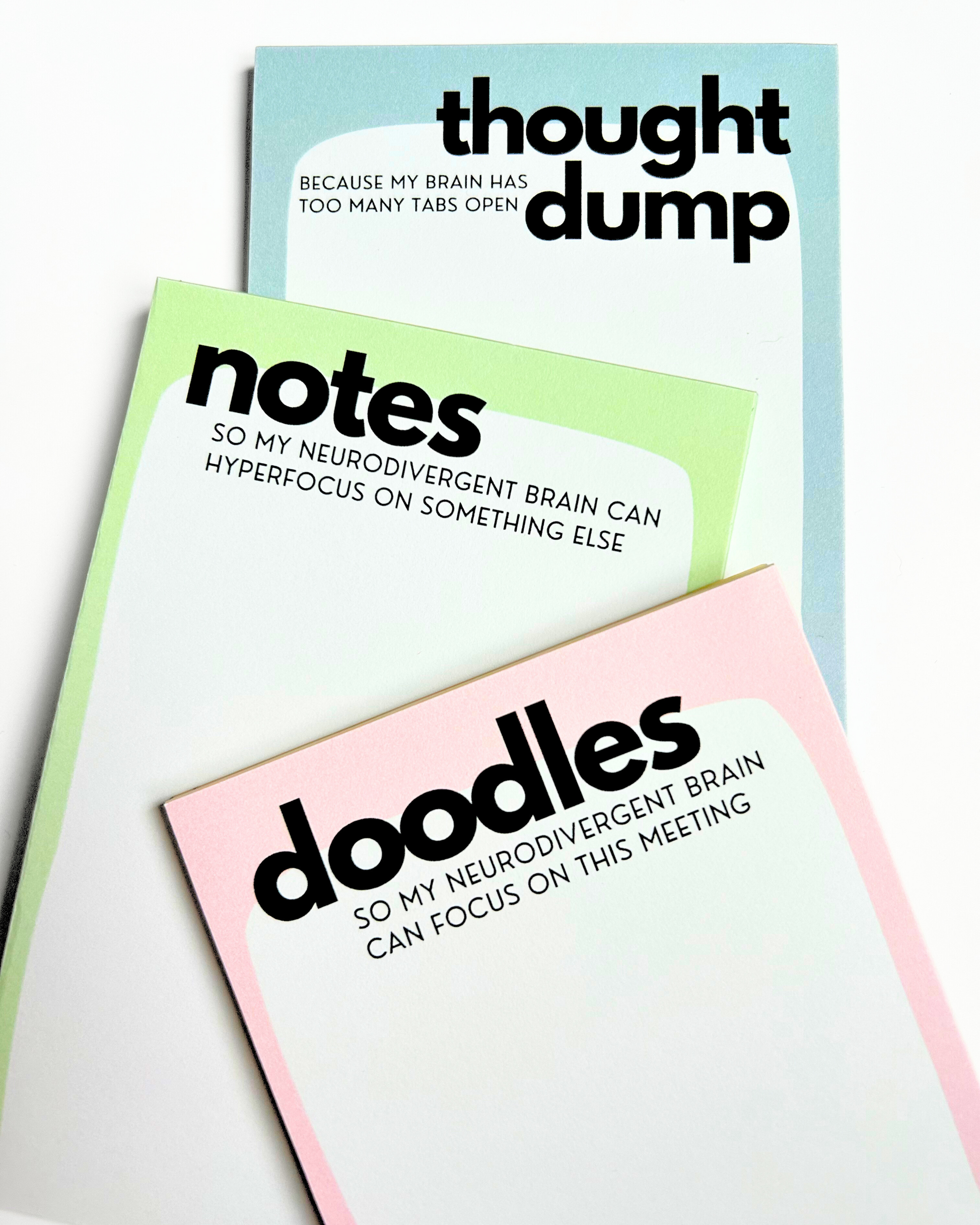 Notes ADHD Notepad Mental Health Notepad image 3