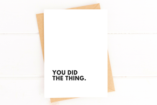You Did The Thing Card for Cancer Survivor image 0