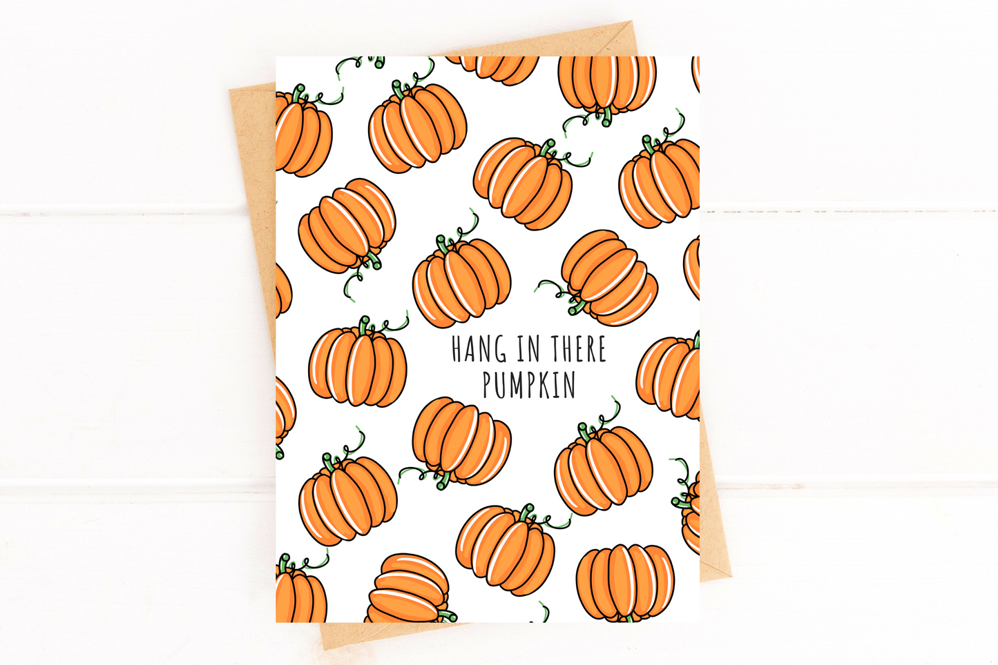 Hang In There Pumpkin Encouragement Card image 1