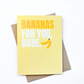 Cute Love Card Bananas for You Babe Valentine's Day Card image 0