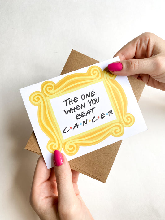 The One When You Beat Cancer Friends Themed Get Well Card image 0