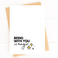 Being With You is Magic Sweet Valentines Day Card image 0