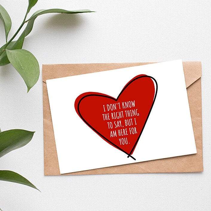 I Don't Know What to Say Here For You Support Card image 1