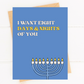 8 Days and Nights Funny Hanukkah Card for Couple Romantic image 1