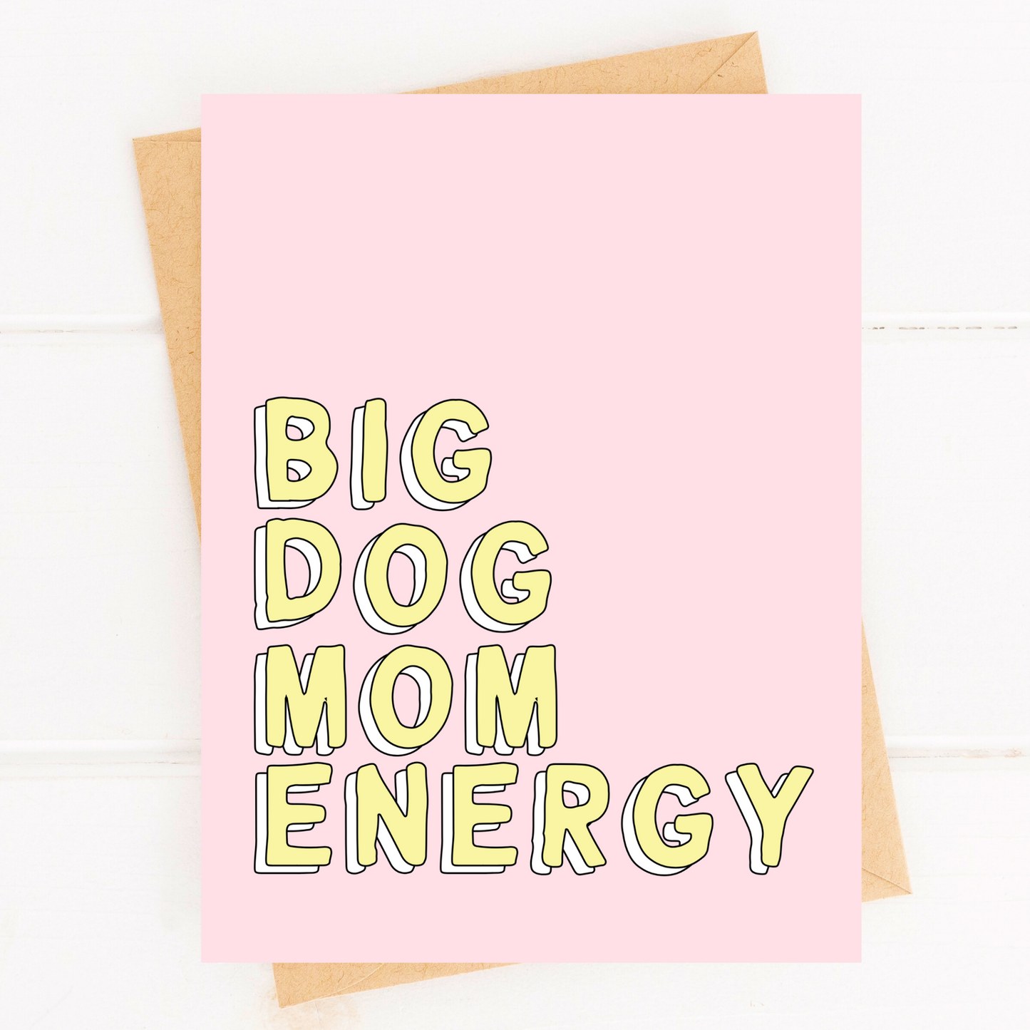 Big Dog Mom Energy New Dog Parent Card Puppy Shower image 0