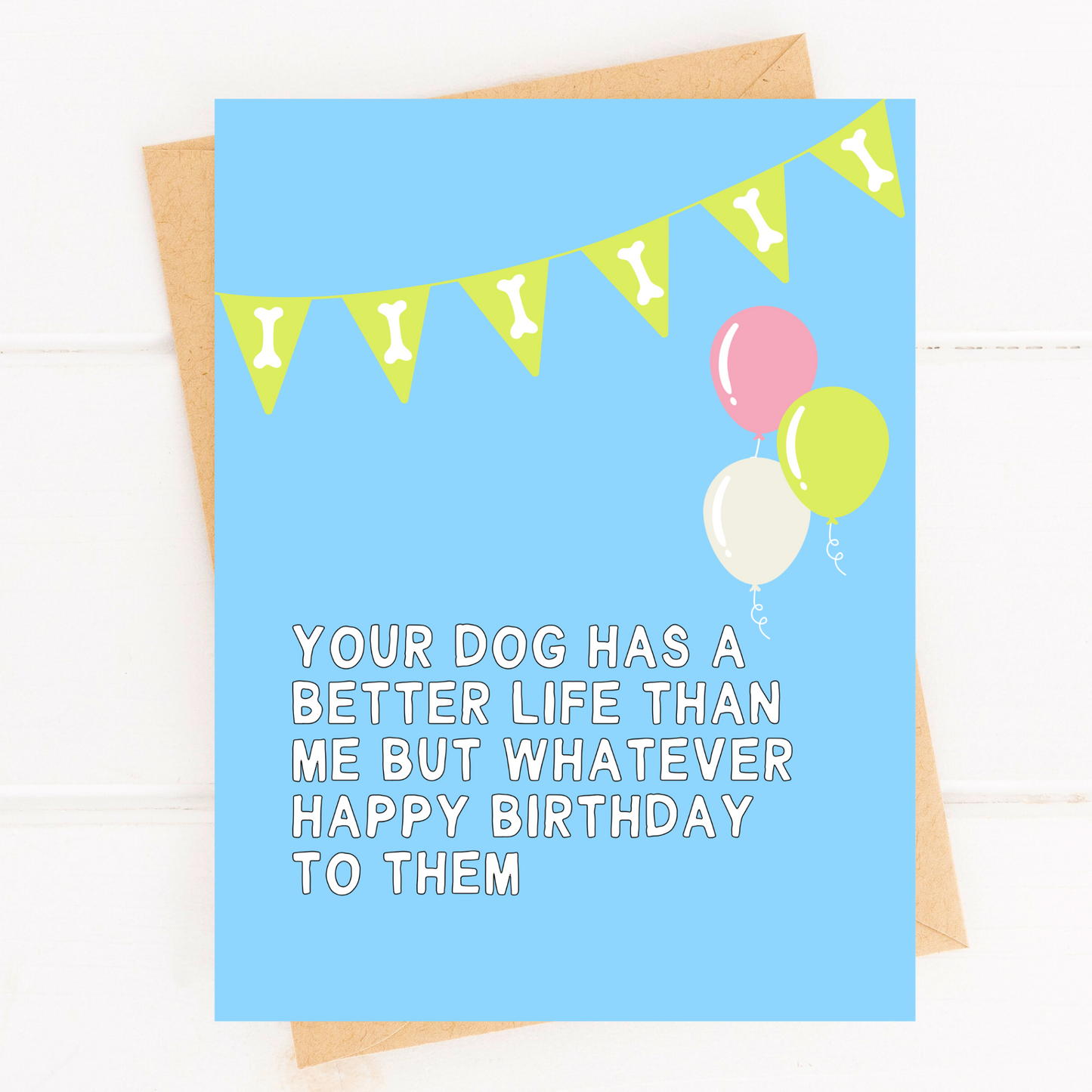 Funny Dog Birthday Party Card for Pet Party Dog Parent Card image 0