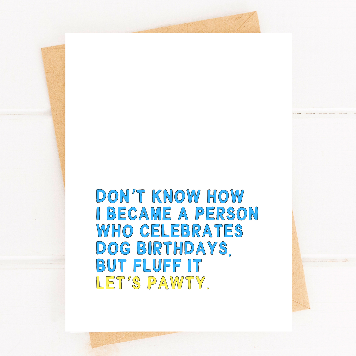 Funny Dog Birthday Party Card for Pet Party Dog Parent Card image 0