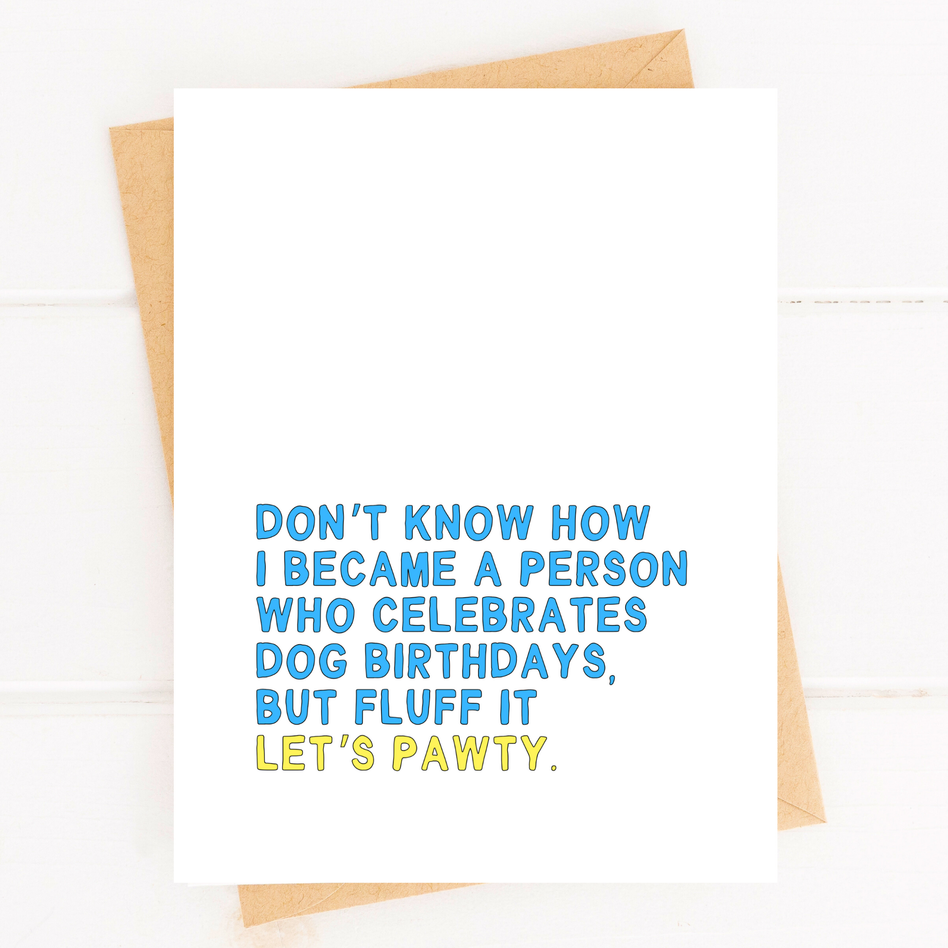 Funny Dog Birthday Party Card for Pet Party Dog Parent Card image 0