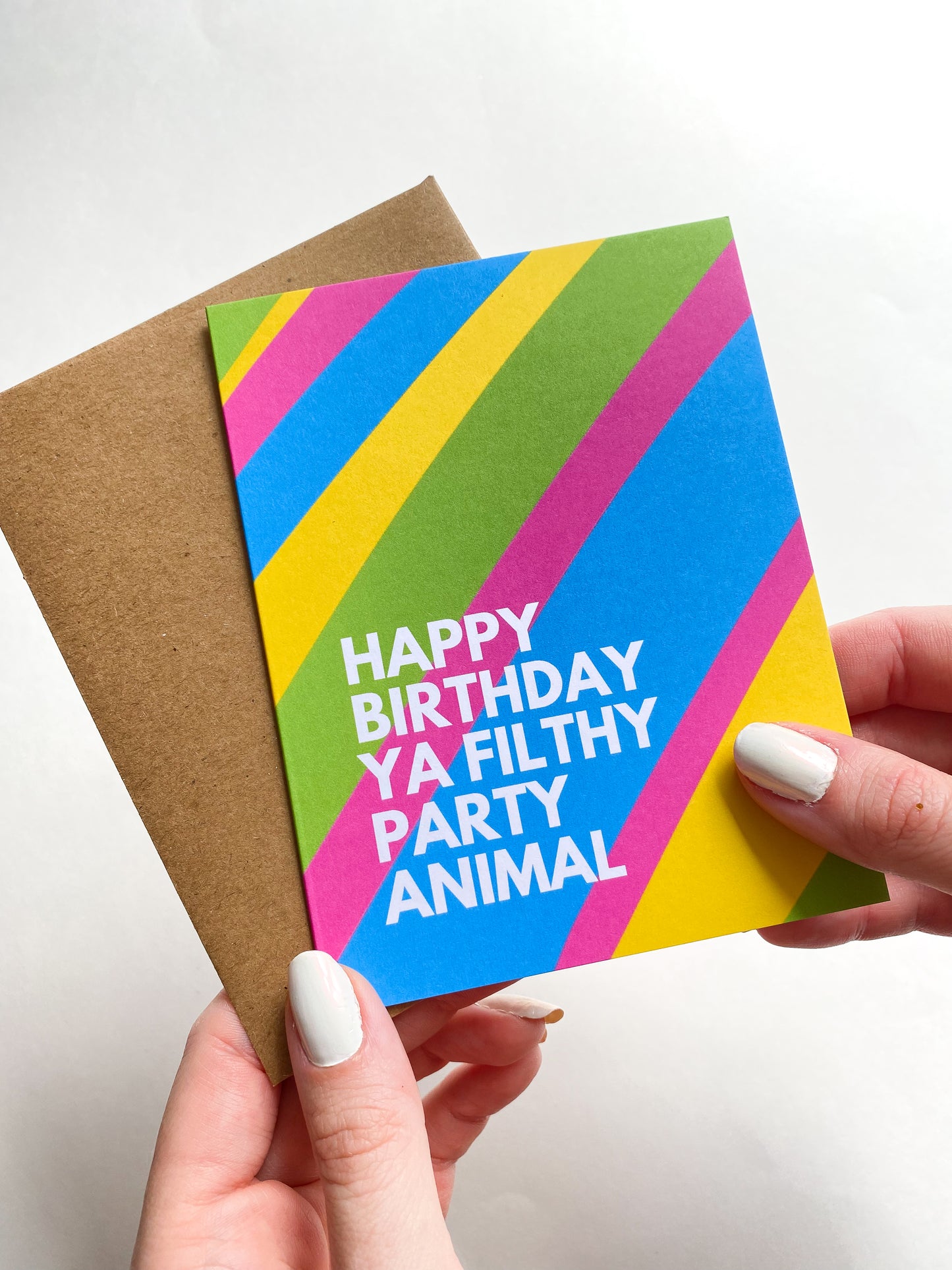 Happy Birthday Ya Filthy Party Animal Birthday Card for Friend image 1
