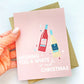 Have a White or Red Christmas Wine Holiday Card image 0