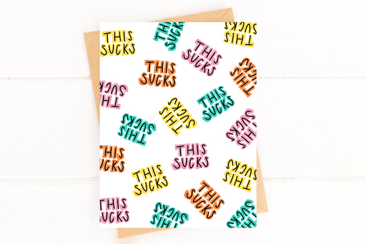 This Sucks Get Well Card image 0