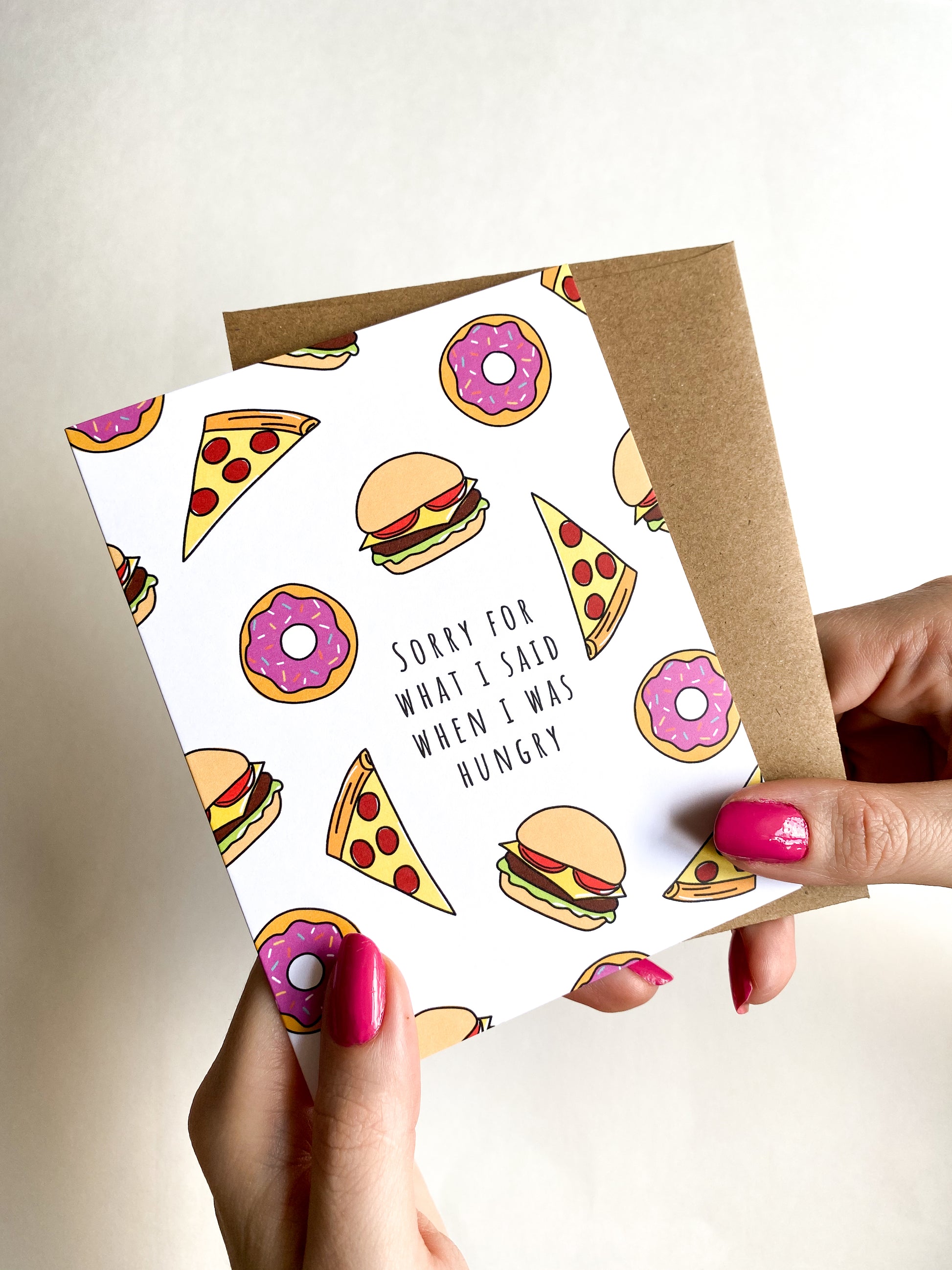 Sorry For What I Said When I Was Hungry, Hangry Apology Card image 0