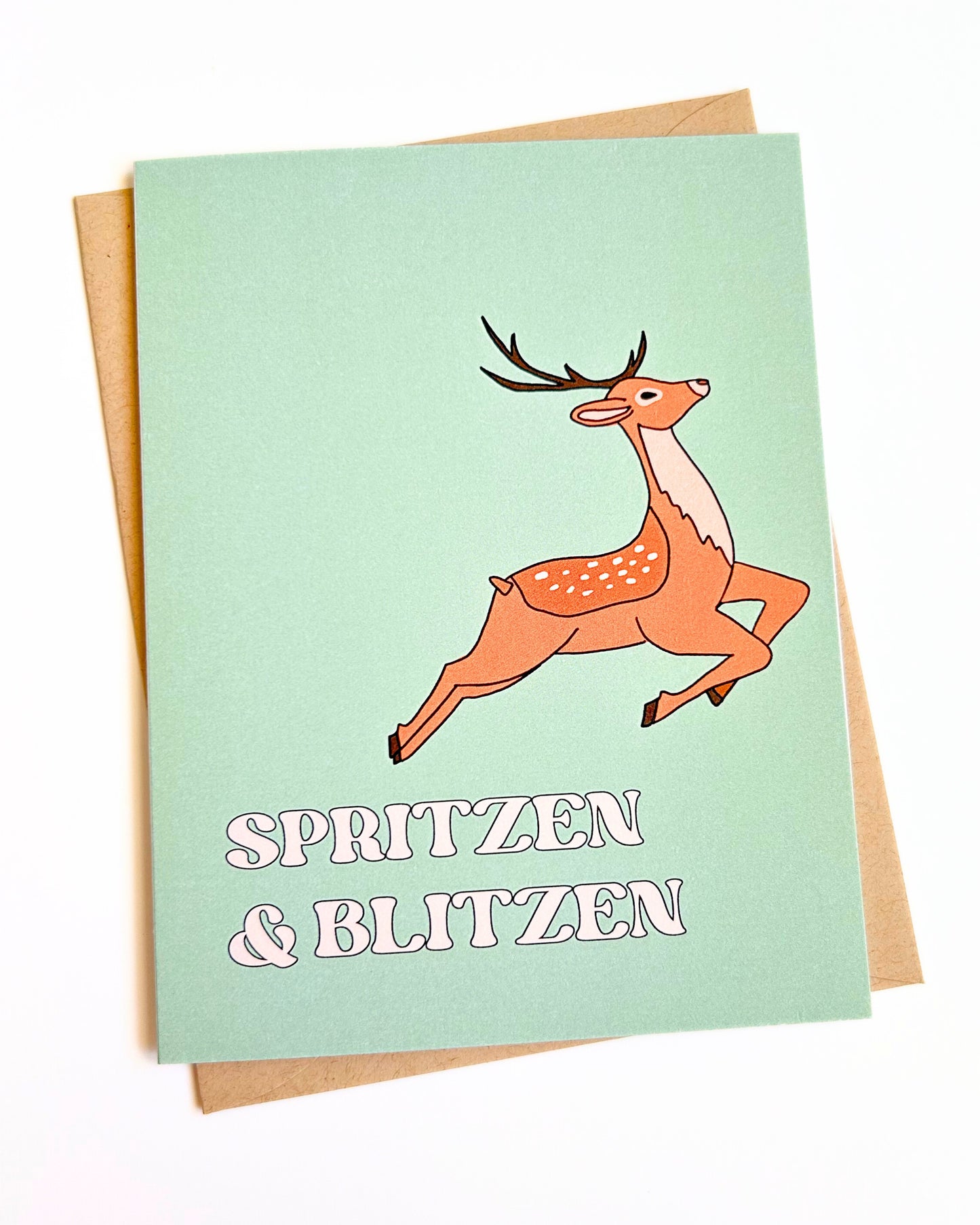 Spritzen Funny Holiday Card Sprits Christmas Card image 0