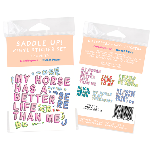Horse Parent Vinyl Sticker Pack – Set of 6 Horse Owner Stickers