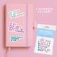 Dog Parent Sticker Pack – 6 Vinyl Stickers for Pet Owners