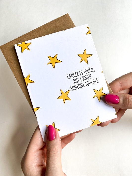 Cancer is Tough Encouragement Get Well Card image 0
