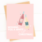 Have a White or Red Christmas Wine Holiday Card image 1