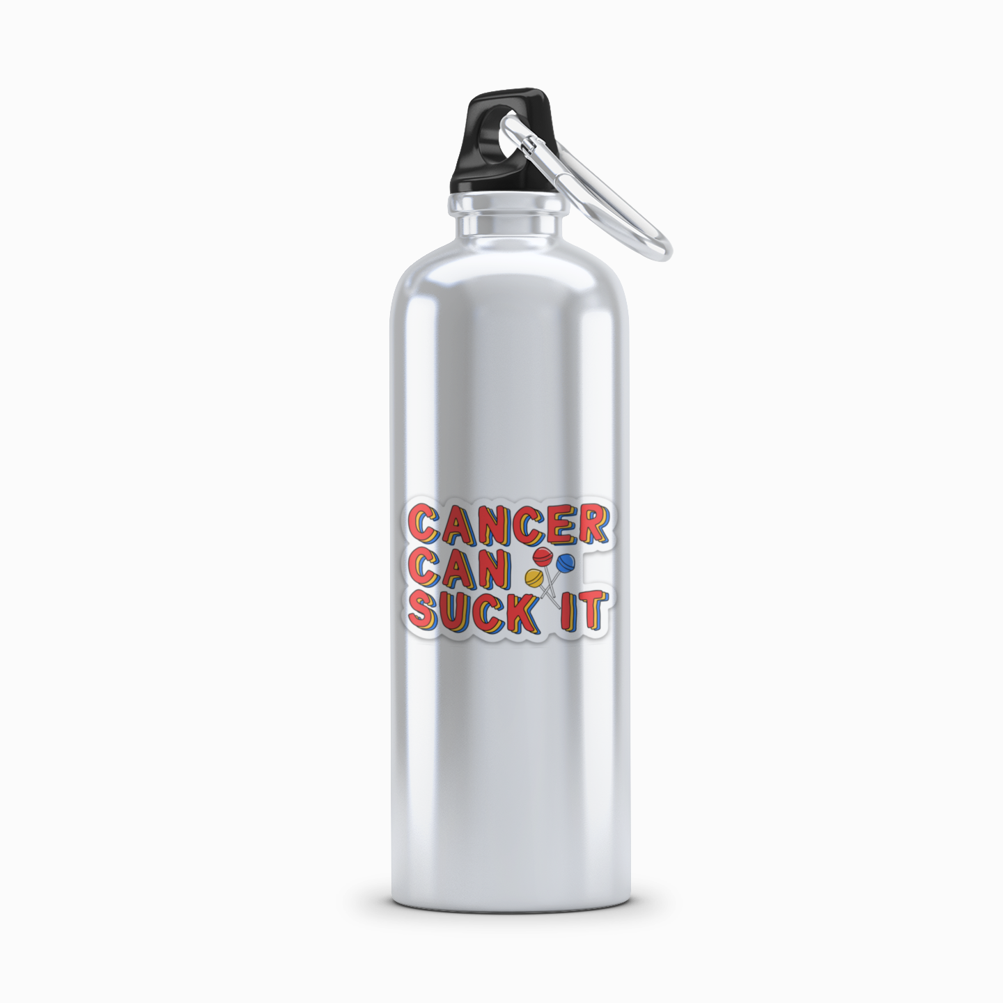 Cancer Can Suck It Vinyl Sticker image 1