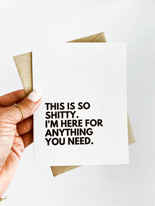 This is So Shitty Here For You Cancer Get Well Card image 0