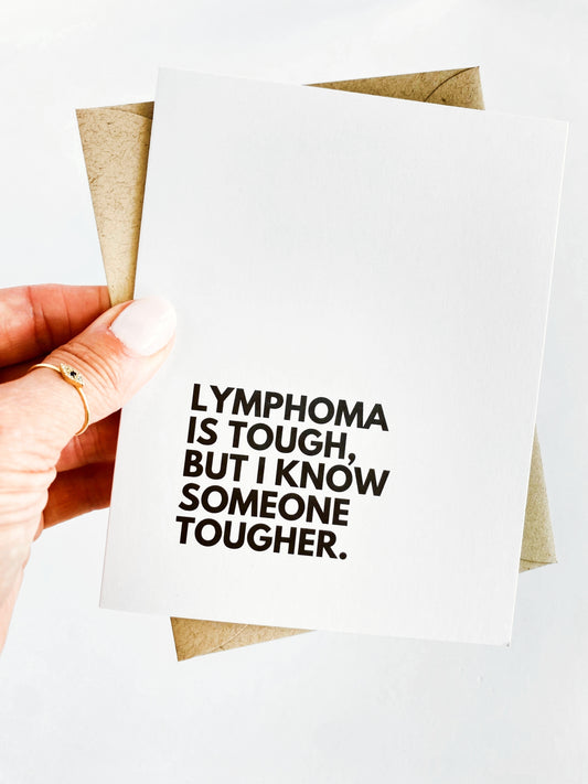 Lymphoma is Tough Cancer Get Well Card image 0