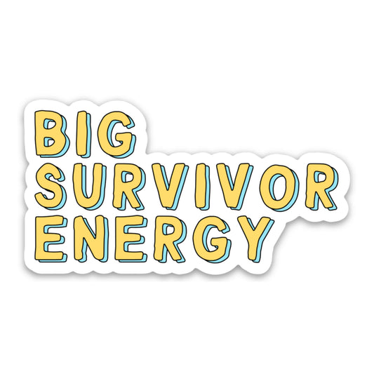 Big Survivor Energy Vinyl Sticker image 0