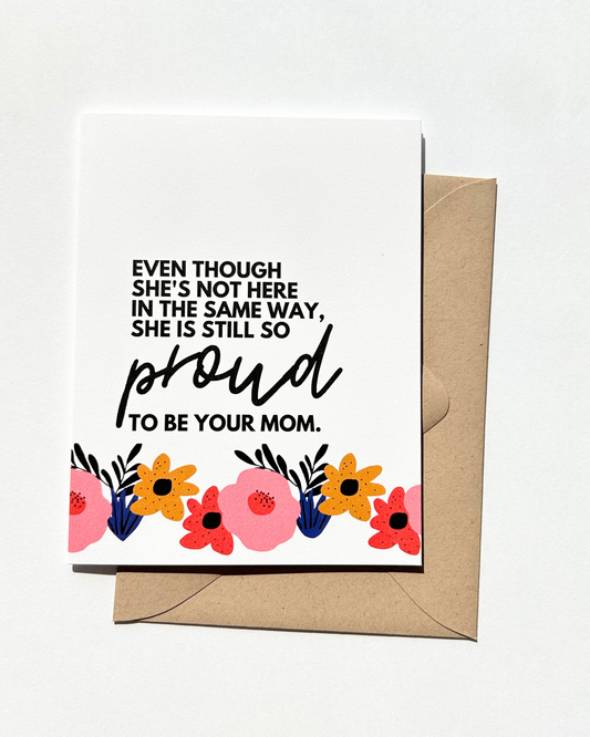 Proud to Be Your Mom Mother Loss Sympathy Mother's Day Card image 0