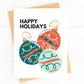 Happy Holidays Christmas Ornaments Holiday Card image 1