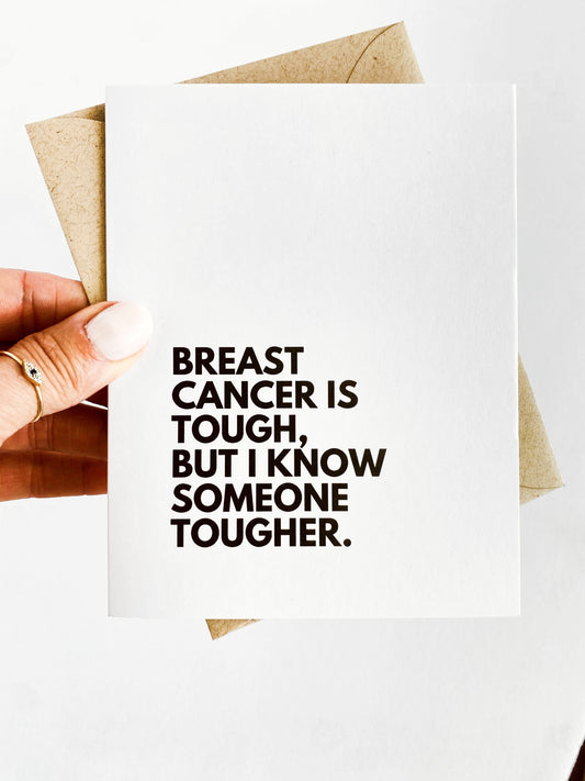 Breast Cancer is Tough Cancer Get Well Card image 0