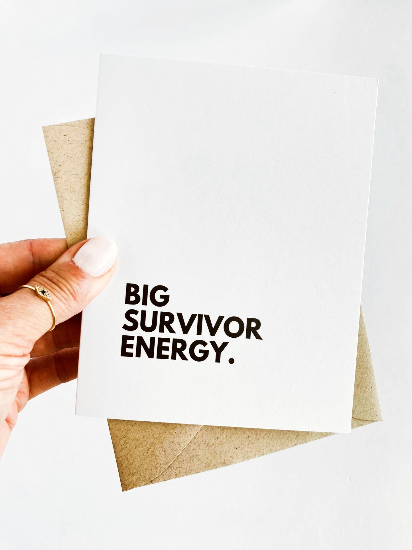 Big Survivor Energy Card Cancer Free Card Remission Congratulations Cancer Survi image 3
