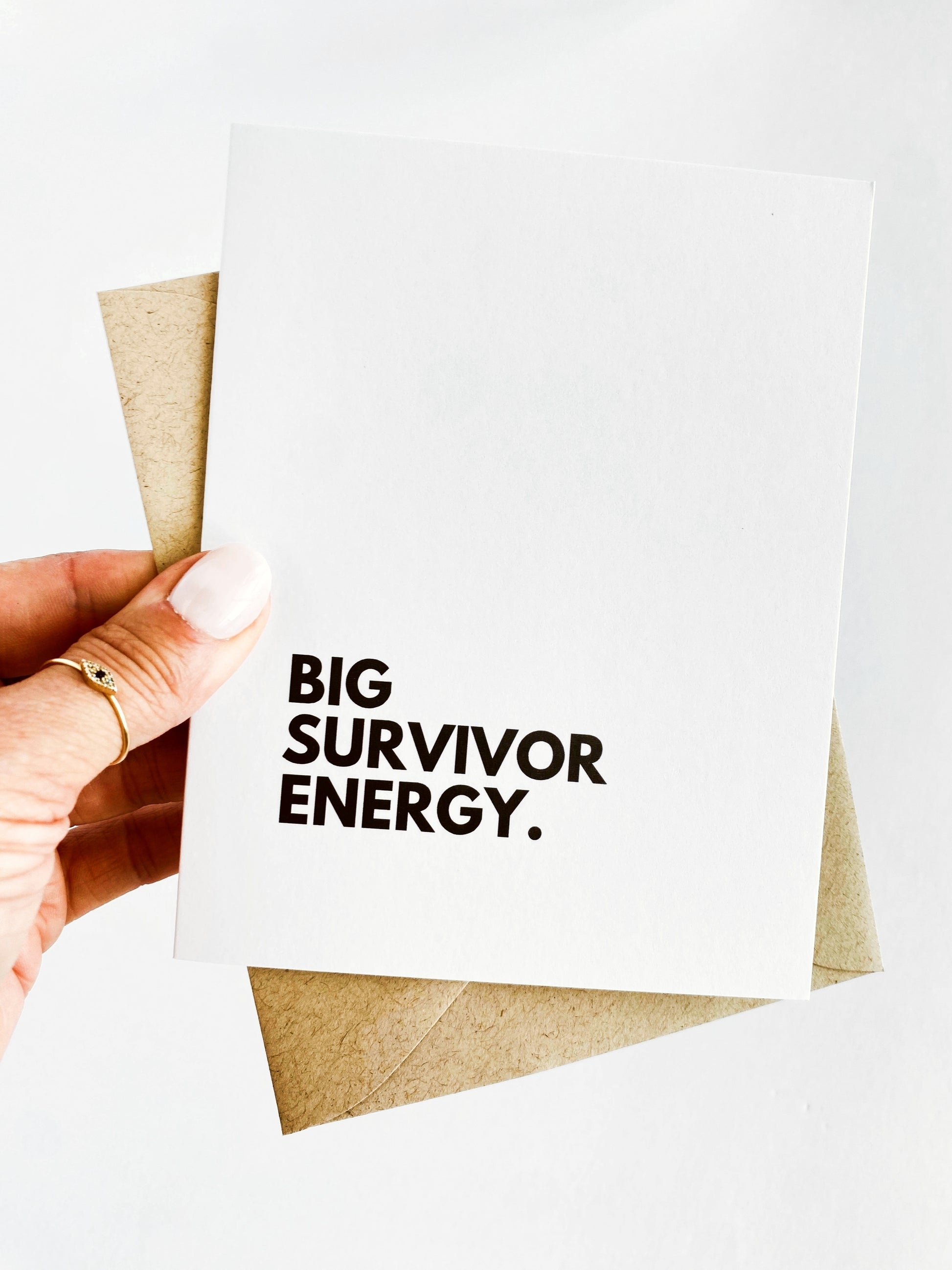 Big Survivor Energy Card Cancer Free Card Remission Congratulations Cancer Survi image 3