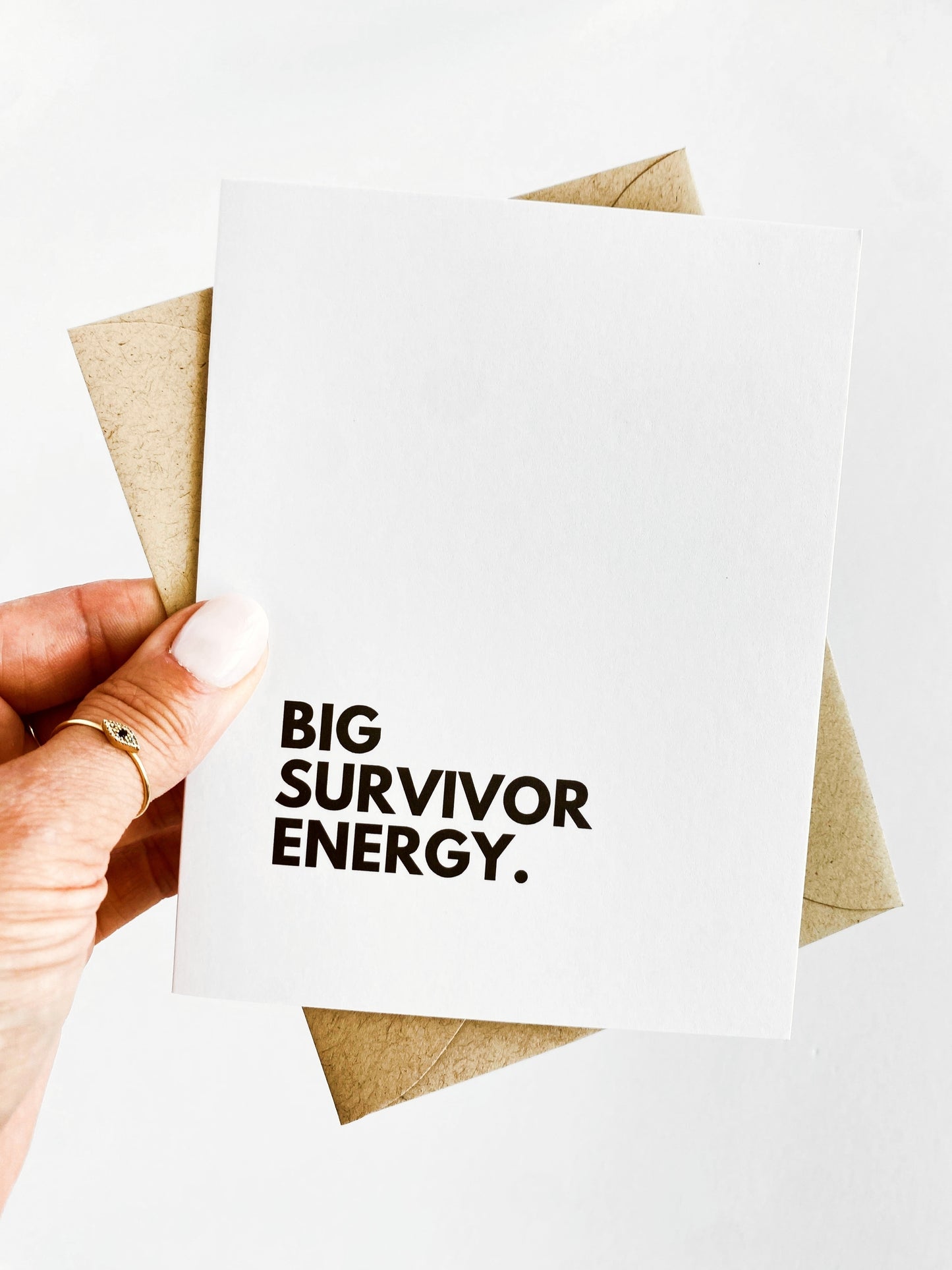 Big Survivor Energy Card Cancer Free Card Remission Congratulations Cancer Survi image 0