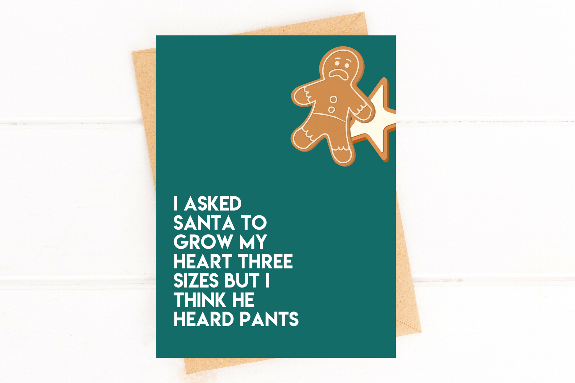 Santa Pants Funny Christmas Card image 1
