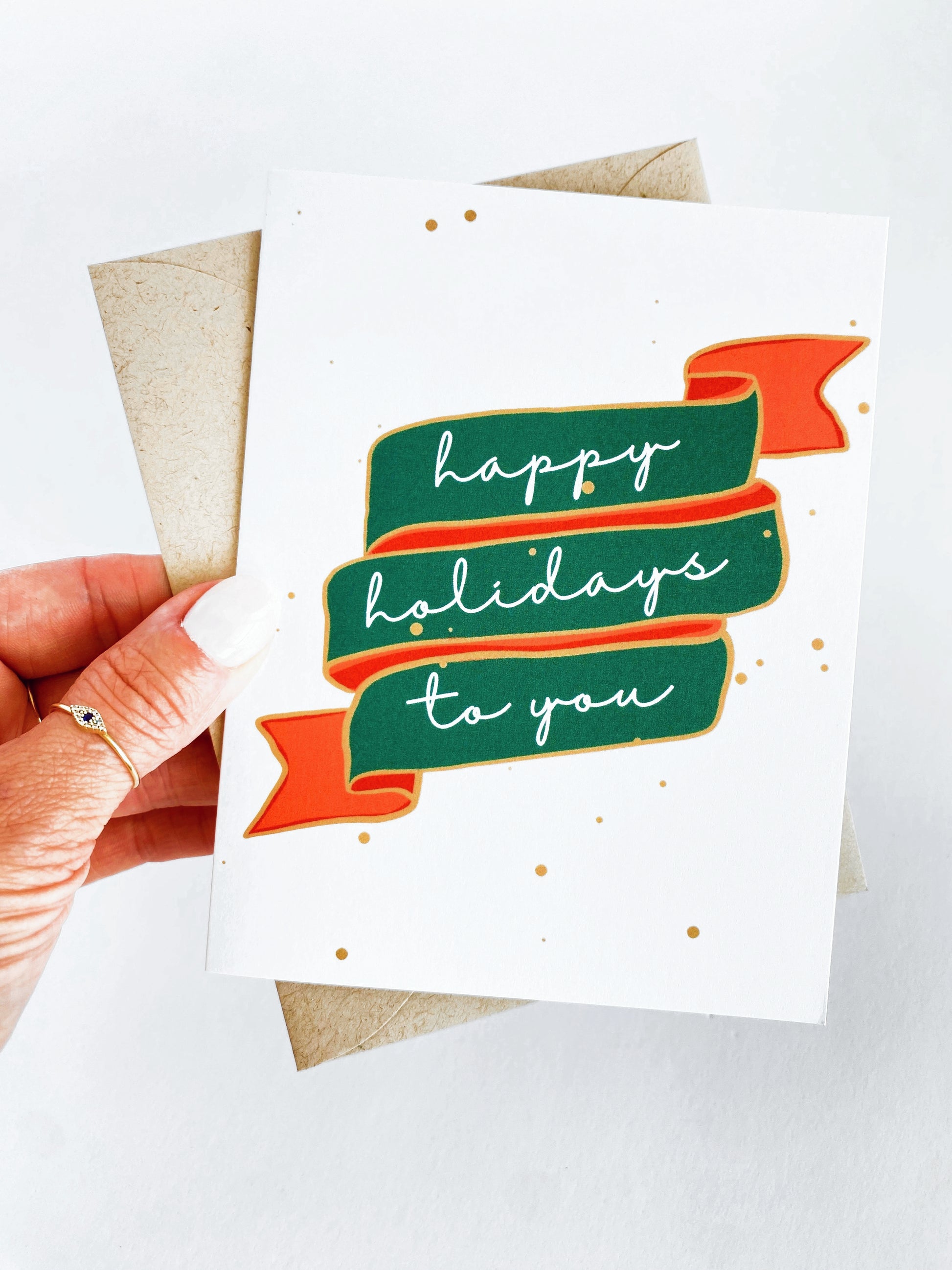Happy Holidays to You Banner Holiday Card image 0