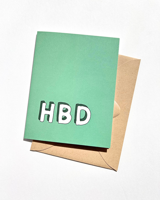HBD Simple Birthday Card for Boyfriend Husband Guy Birthday image 0