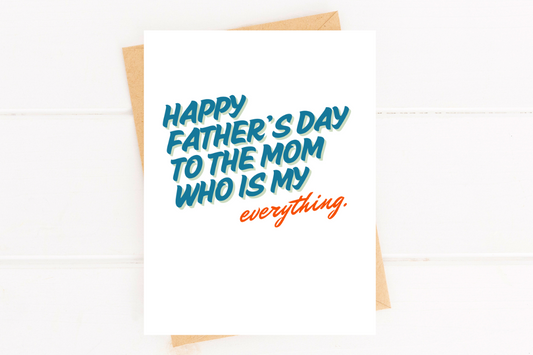 Sweet Father's Day Card for Single Mother Father's Day image 0