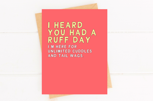 Sweet Ruff Day Pet Parent Card From Dog Mom image 0