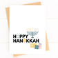 Happy Hanukkah Menorah Holiday Card image 1