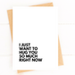 I Just Want To Hug You So Much Right Now Sympathy Card image 0