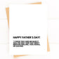 Father's Day Card No Grilling, Tool Boxes, or Golfing Funny Father's Day Card image 0