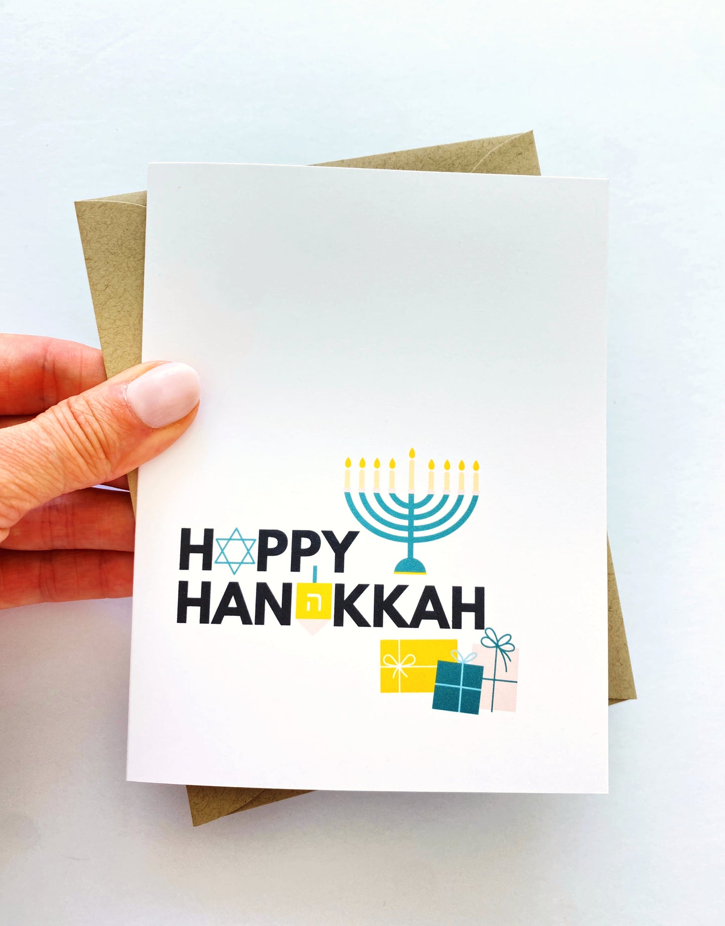 Happy Hanukkah Menorah Holiday Card image 0