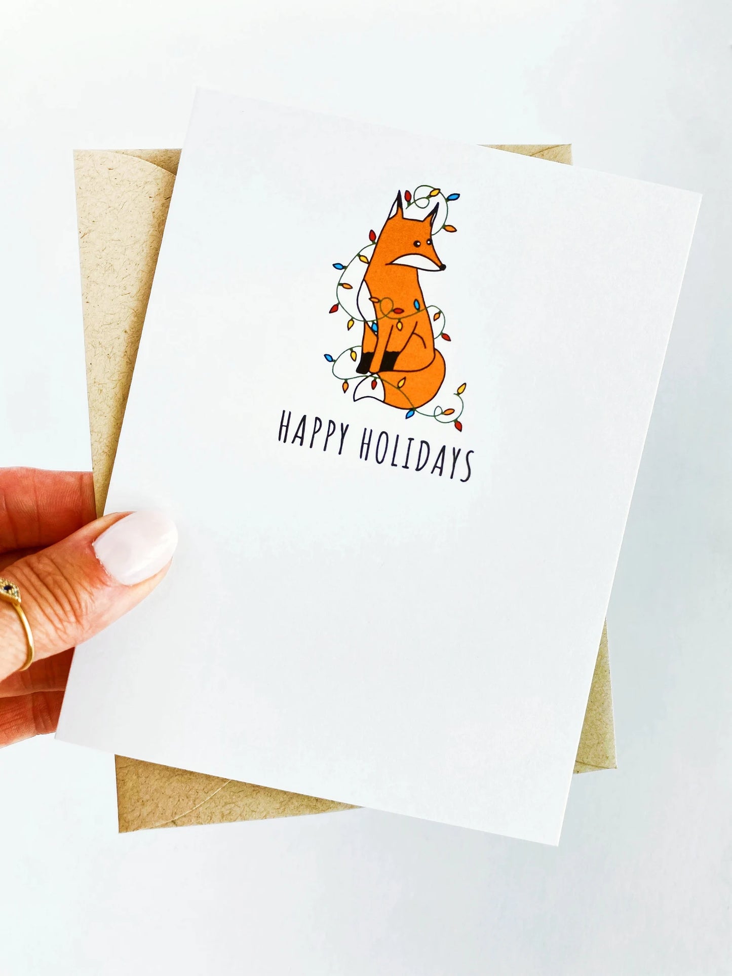 Festive Fox Holiday Card Set Holiday Card Cute Holiday Cards